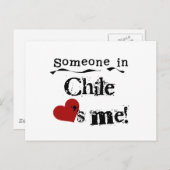 Iemand in Chili houdt van mij Briefkaart (Voorkant / Achterkant)