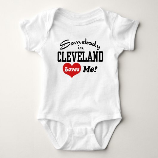 Iemand in Cleveland houdt van me Romper (Voorkant)