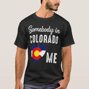 Iemand in Colorado Denver Map Flag Co Souvenir M T-shirt