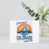 Iemand in Colorado houdt van mij Briefkaart (Staand voorkant)
