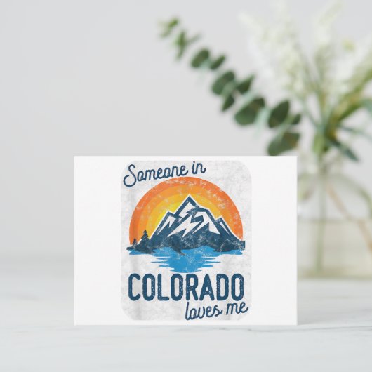 Iemand in Colorado houdt van mij Briefkaart (Staand voorkant)