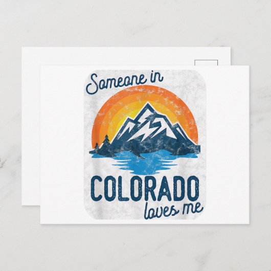 Iemand in Colorado houdt van mij Briefkaart (Voorkant / Achterkant)