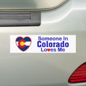 Iemand in Colorado houdt van mij Bumpersticker (Op auto)