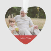 Iemand in de hemel Cardinaal Greenery Foto Acryly Ornament (achterkant)