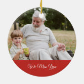 Iemand in de hemel, Cardinaal Greenery Foto Keramisch Ornament (Achterkant)