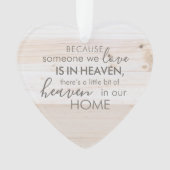 Iemand in de hemel met acrylhartversiering ornament (voorkant)