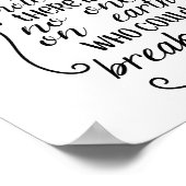 Iemand in de hemel om me Inspirerend te beschermen Poster (Hoek)