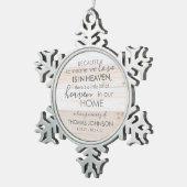 Iemand in de hemel snowflake Ornament (Rechts)