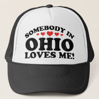 Iemand in de Vintage Ohio Trucker Pet