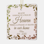 Iemand in de winter Greenery Foto Keramisch Ornament (Links)