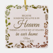 Iemand in de winter Greenery Foto Keramisch Ornament (Voorkant)