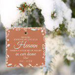 Iemand in de winter Greenery Foto Metalen Ornament<br><div class="desc">Een echte keepslag.</div>