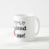 Iemand in Engeland houdt van mij Koffiemok (Voorkant rechts)
