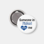 Iemand in Finland houdt van mij Magneet (Voorkant / Achterkant)