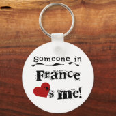 Iemand in Frankrijk houdt van mij Sleutelhanger (Voorkant)