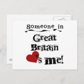 Iemand in Groot-Brittannië houdt van mij Briefkaart (Voorkant / Achterkant)