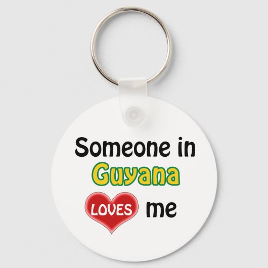 Iemand in Guyana houdt van me Sleutelhanger (Voorkant)
