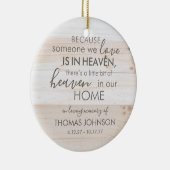 Iemand in Heaven Ceramic Ornament (Rechts)