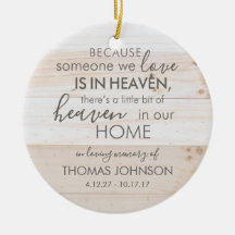 Iemand in Heaven Ceramic Ornament