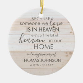 Iemand in Heaven Ceramic Ornament