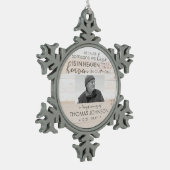 Iemand in Heaven Snowflake Photo Ornament (Links)