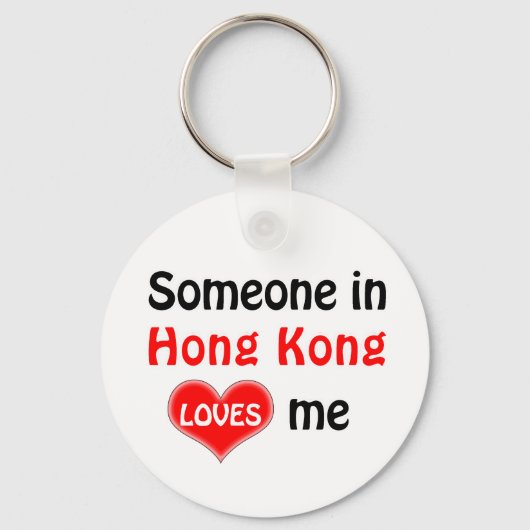 Iemand in Hong Kong houdt van me Sleutelhanger (Voorkant)