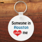 Iemand in Houston houdt van me Sleutelhanger (Voorkant)
