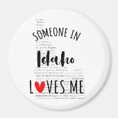 Iemand in Idaho houdt van me Magnet (Voorkant)