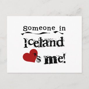 Iemand in IJsland houdt van mij Briefkaart