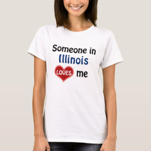 Iemand in Illinois houdt van mij T-shirt