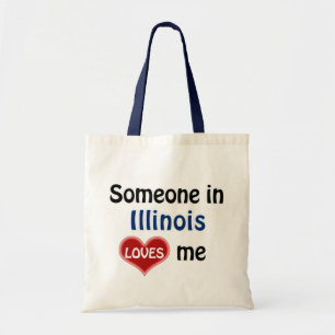 Iemand in Illinois houdt van mij Tote Bag