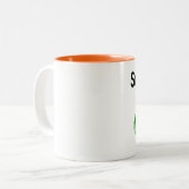 Iemand in India houdt van mij Tweekleurige Koffiemok (Voorkant links)