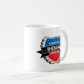 Iemand in Indiana houdt van mij Koffiemok (Voorkant rechts)