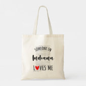 Iemand in Indiana houdt van mij Tote Bag (Achterkant)