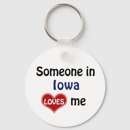 Iemand in Iowa houdt van me Sleutelhanger (Voorkant)