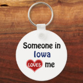 Iemand in Iowa houdt van me Sleutelhanger (Voorkant)