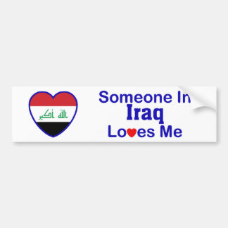 Iemand in Irak houdt van mij Bumpersticker