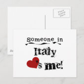 Iemand in Italië houdt van mij Briefkaart (Voorkant / Achterkant)
