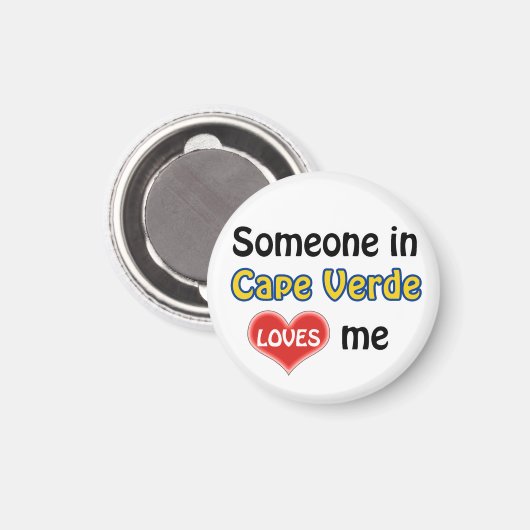 Iemand in Kaapverdië houdt van mij Magneet (Voorkant / Achterkant)