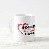 Iemand in Kalamazoo houdt van mij in shirt Koffiemok (Voorkant links)