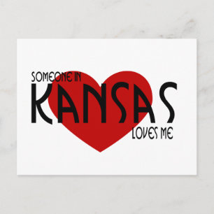 Iemand in Kansas houdt van mij Briefkaart
