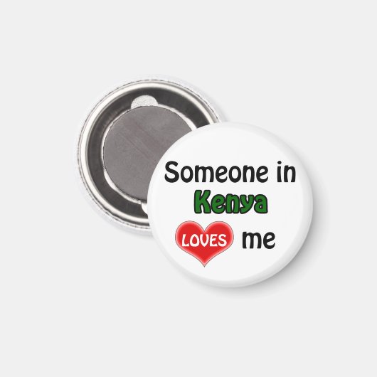 Iemand in Kenia beweegt me Magneet (Voorkant / Achterkant)