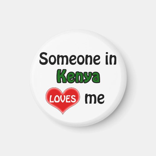 Iemand in Kenia beweegt me Magneet (Voorkant)
