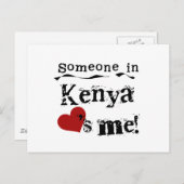 Iemand in Kenia houdt van mij Briefkaart (Voorkant / Achterkant)