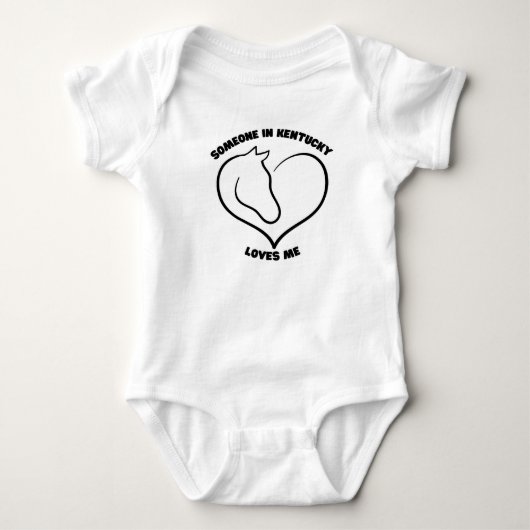 Iemand in Kentucky houdt van mij Baby Bodysuit (Voorkant)