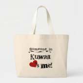 Iemand in Koeweit houdt van mij Grote Tote Bag (Voorkant)