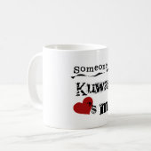 Iemand in Koeweit houdt van mij Koffiemok (Voorkant links)