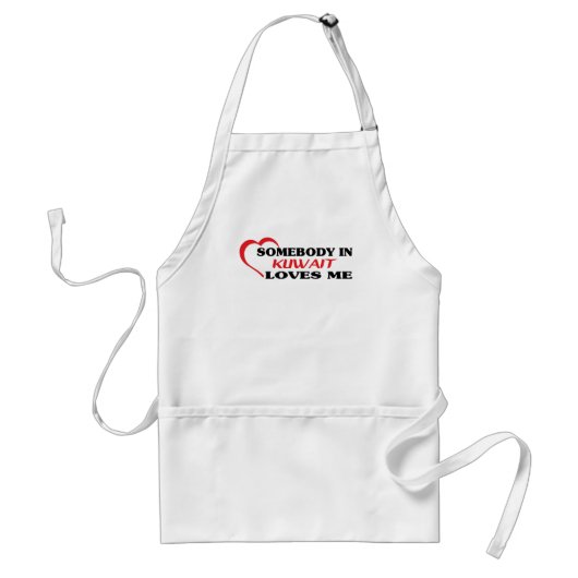 Iemand in Koeweit houdt van mij Standaard Schort (Voorkant)