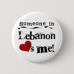 Iemand in Libanon houdt van mij Ronde Button 5,7 Cm