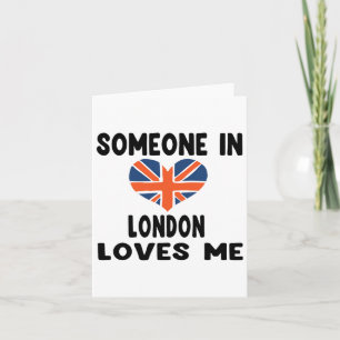 Iemand in Londen houdt van mij Engeland Britse vla Kaart